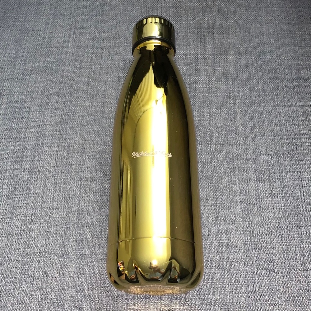 Mitchell and Ness Gold Water Bottle 16oz